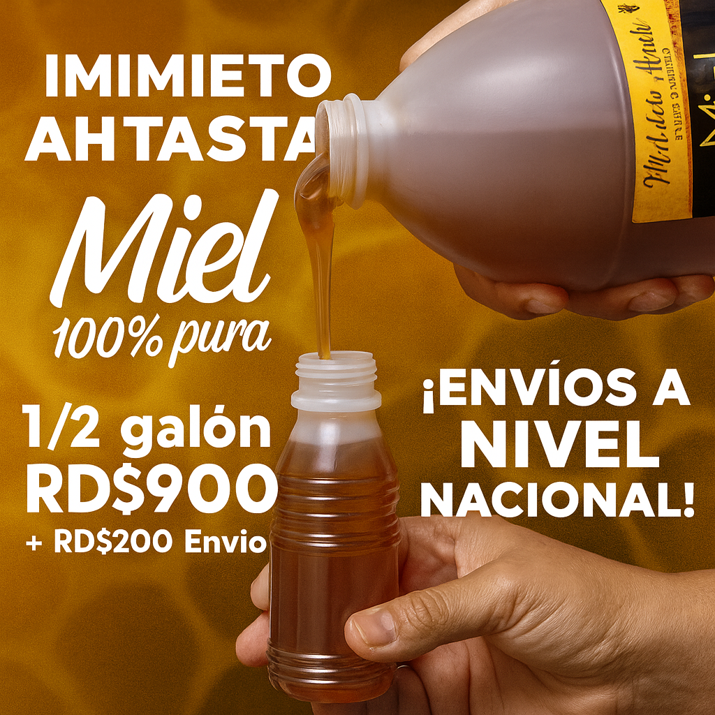 Medio Galón de Miel Cruda