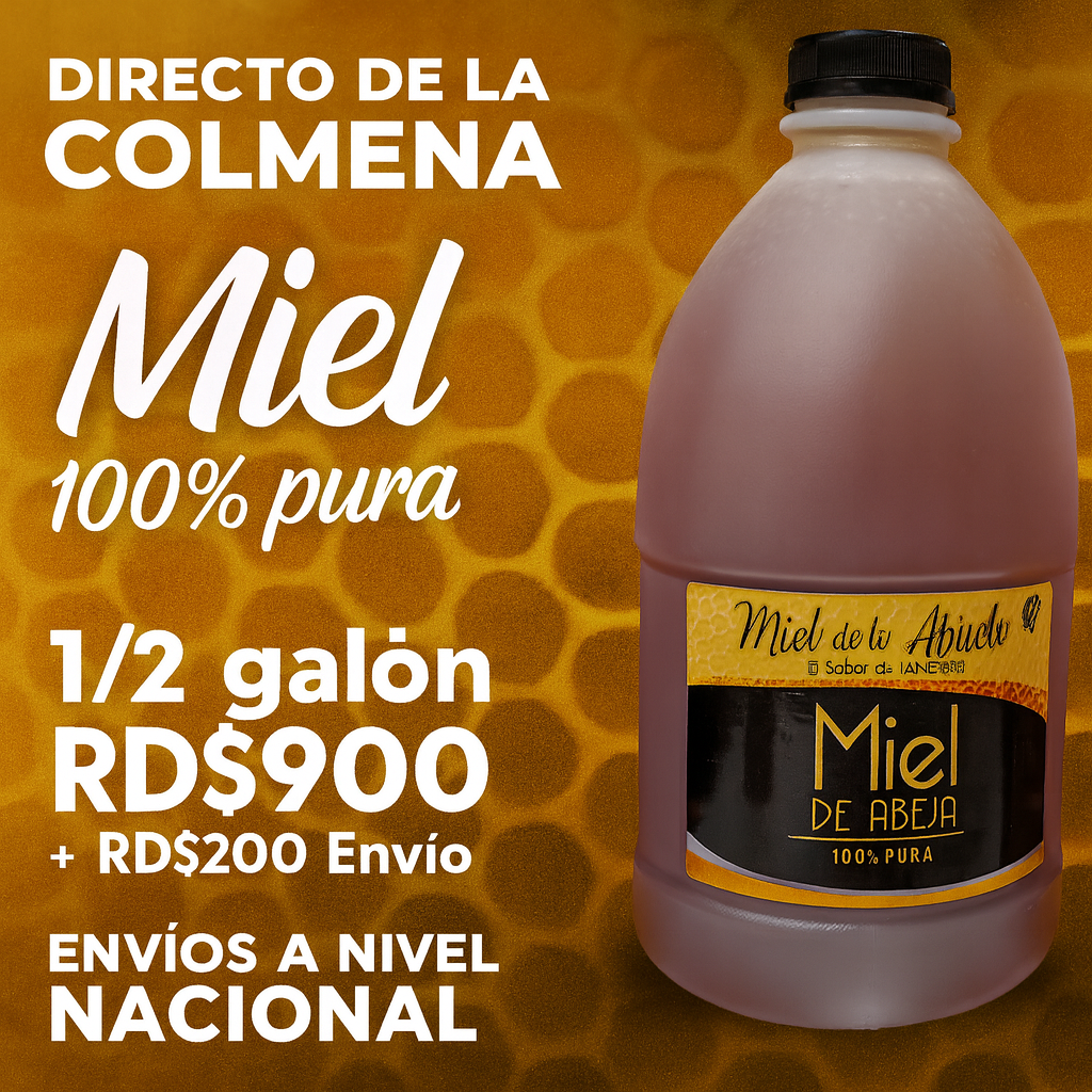 Medio Galón de Miel Cruda